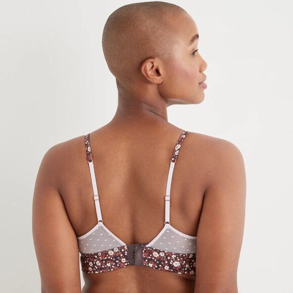 Aerie Shine floral triangle bralette - Picture 2 of 11